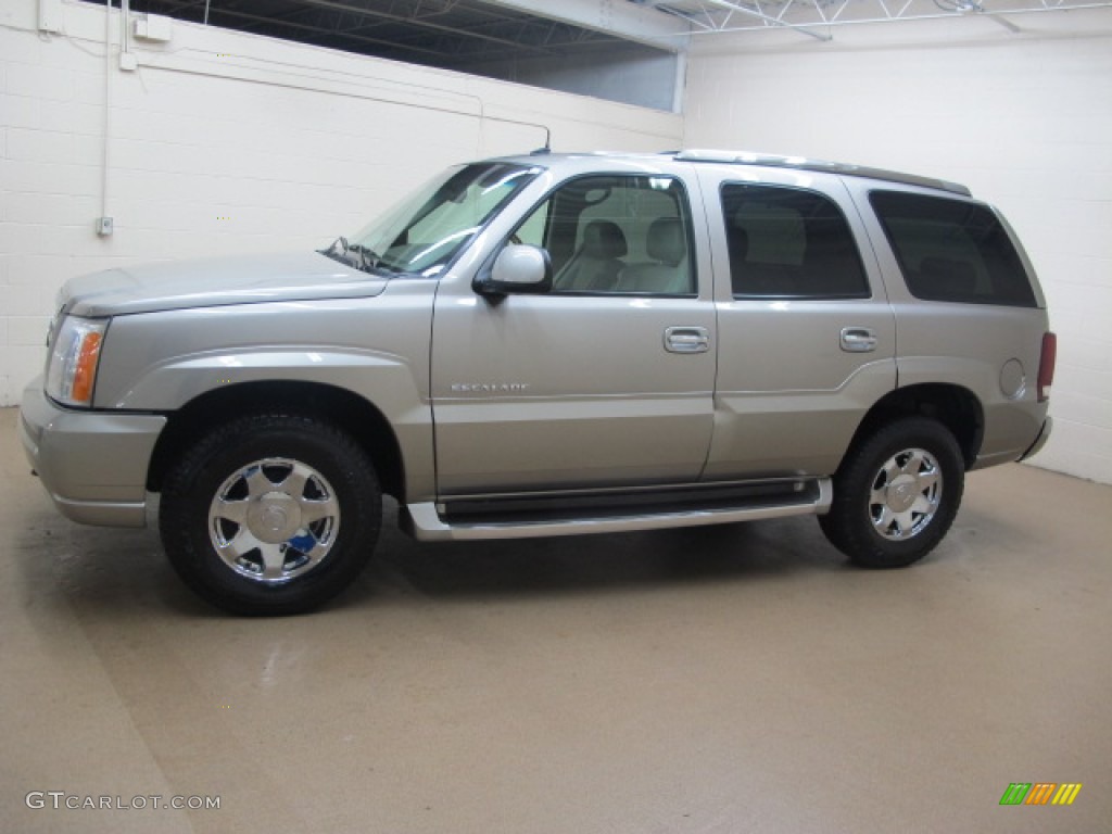 2003 Escalade AWD - Silver Sand / Shale photo #5