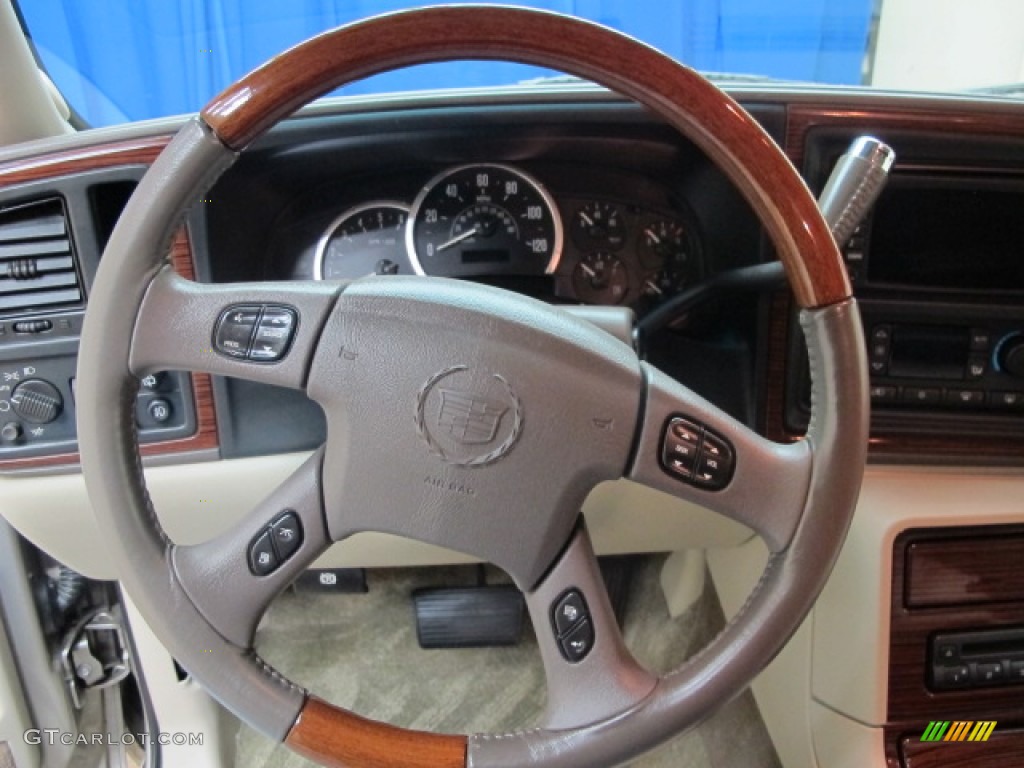 2003 Escalade AWD - Silver Sand / Shale photo #22