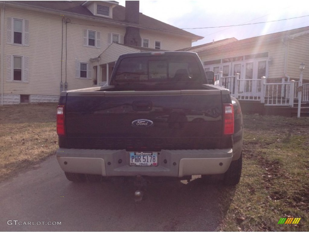 2008 F450 Super Duty King Ranch Crew Cab 4x4 Dually - Black / Tan photo #9