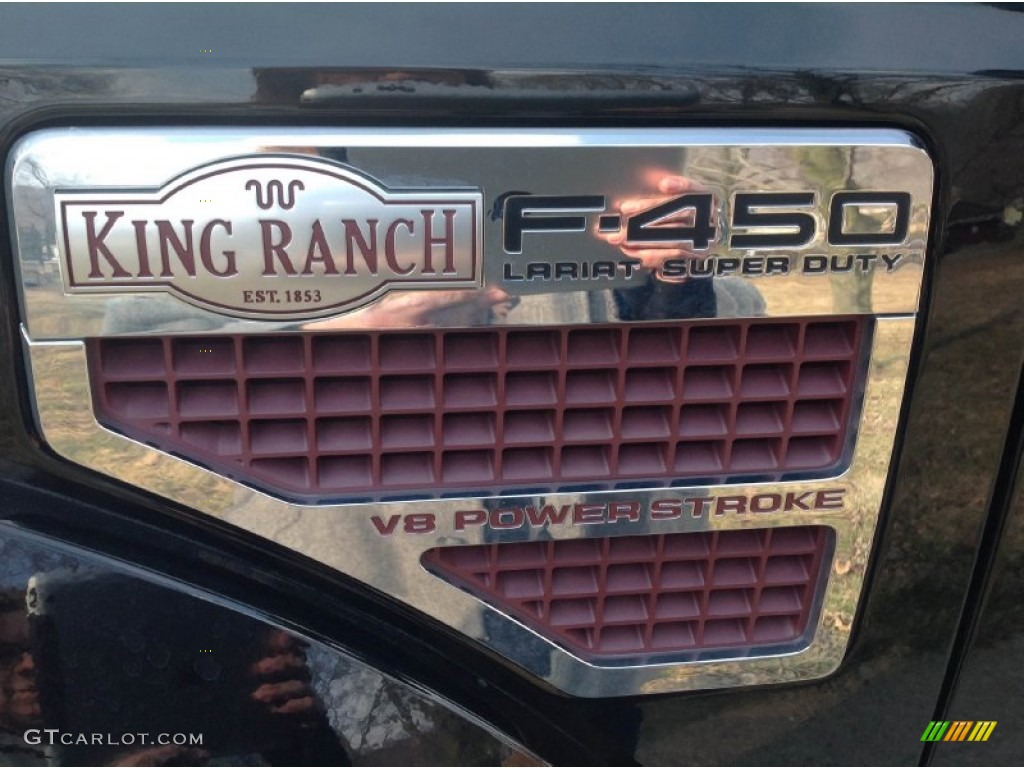 2008 F450 Super Duty King Ranch Crew Cab 4x4 Dually - Black / Tan photo #20