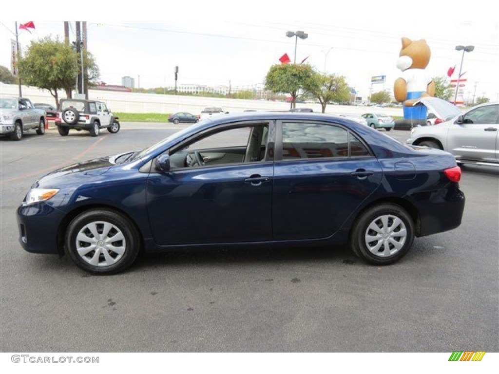 2011 Corolla LE - Nautical Blue Metallic / Ash photo #4