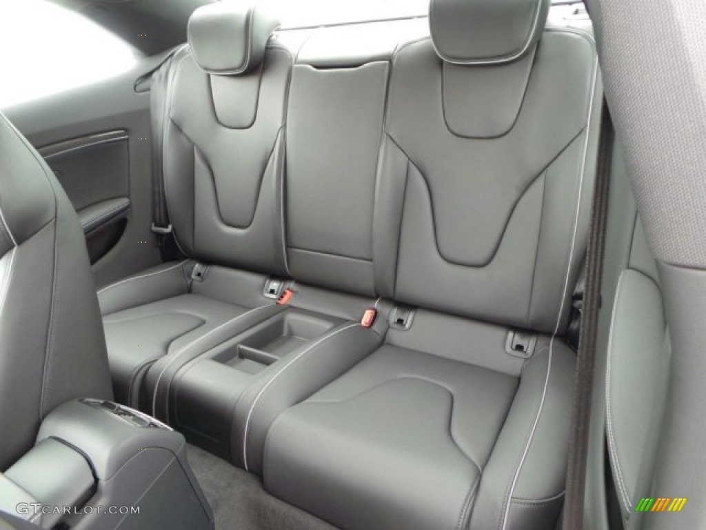 Black/Rock Gray Interior 2014 Audi RS 5 Coupe quattro Photo #91857539