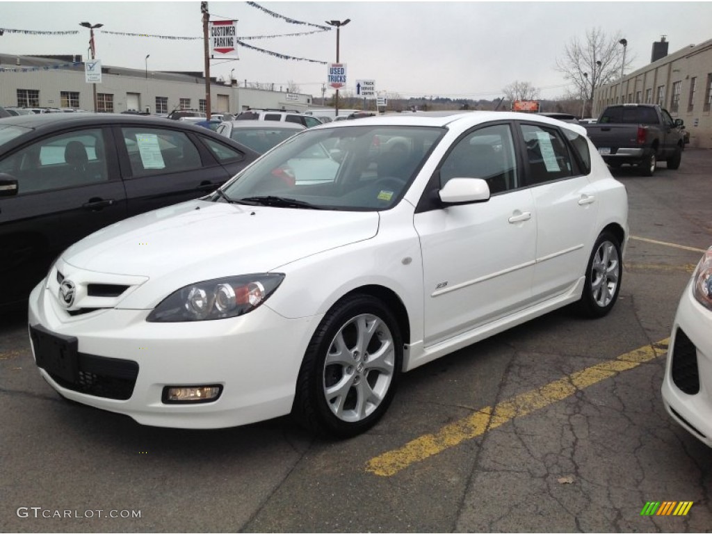 Crystal White Pearl Mica 2009 Mazda MAZDA3 s Touring Hatchback Exterior Photo #91857924