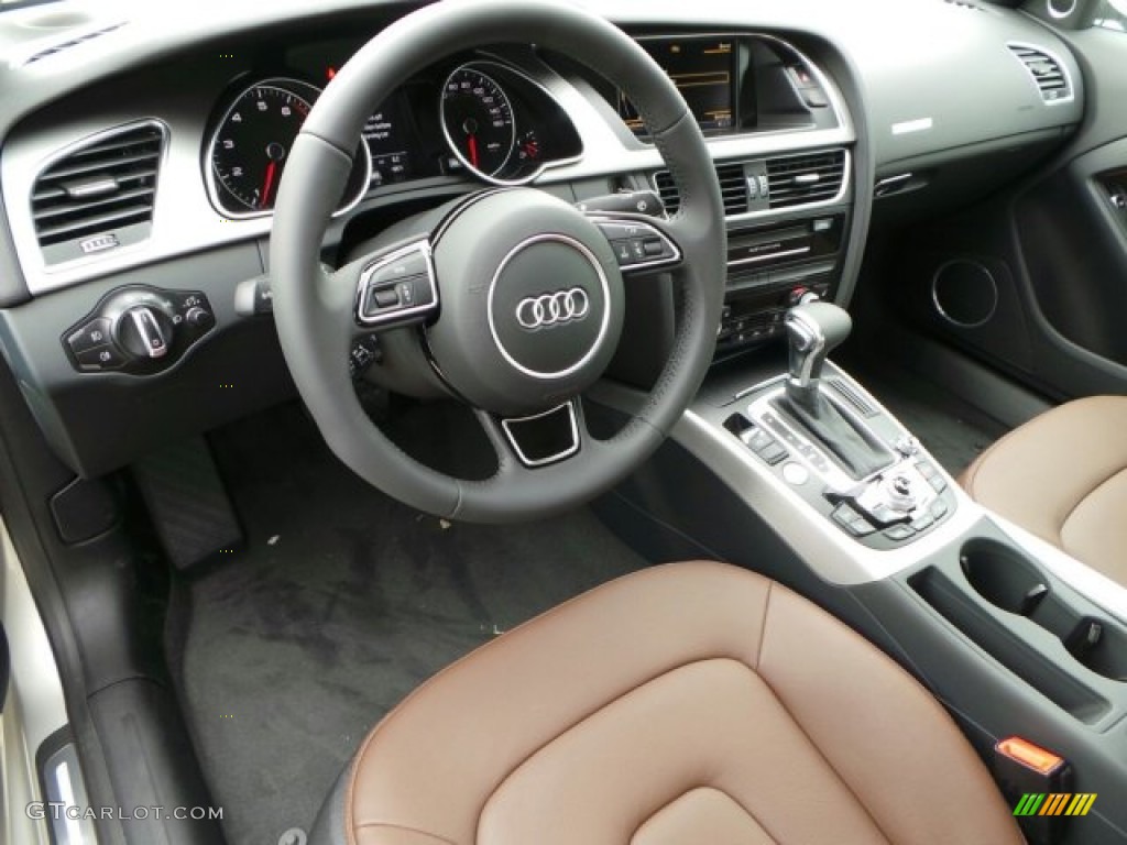 Chestnut Brown Interior 2014 Audi A5 2.0T quattro Coupe Photo #91858880