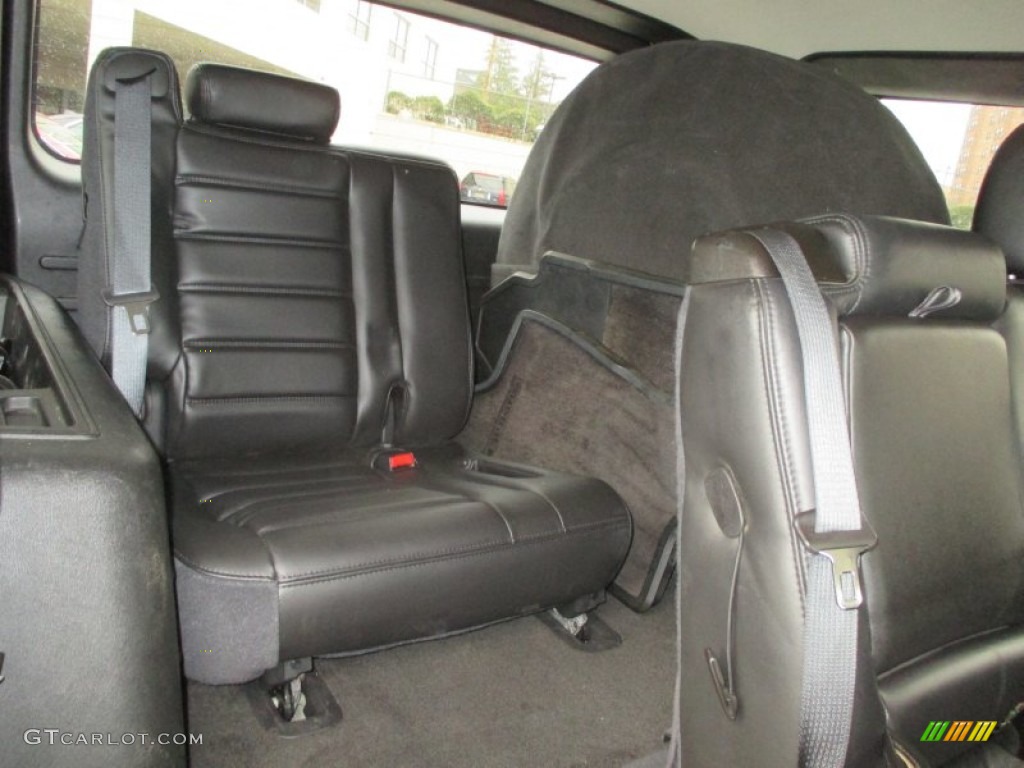 Ebony Black Interior 2005 Hummer H2 SUV Photo #91858952