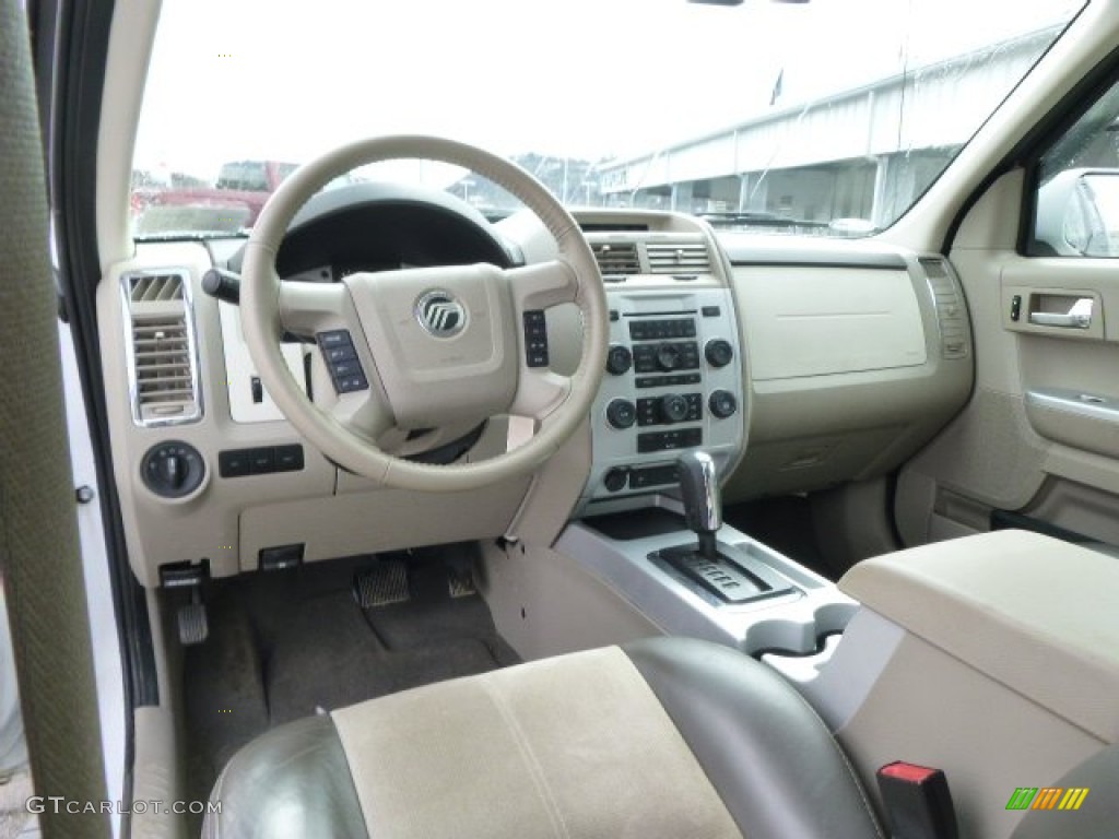 2008 Mariner V6 Premier 4WD - Oxford White / Greystone/Stone photo #14