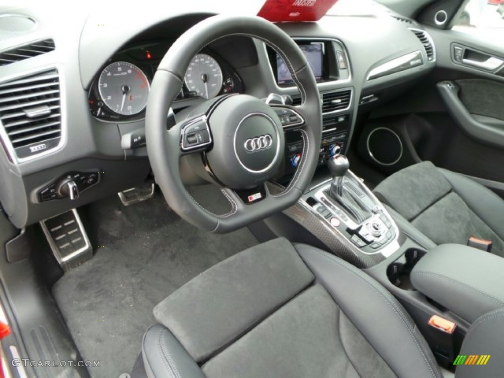 Black Leather/Alcantara Interior 2014 Audi SQ5 Premium plus 3.0 TFSI quattro Photo #91859684