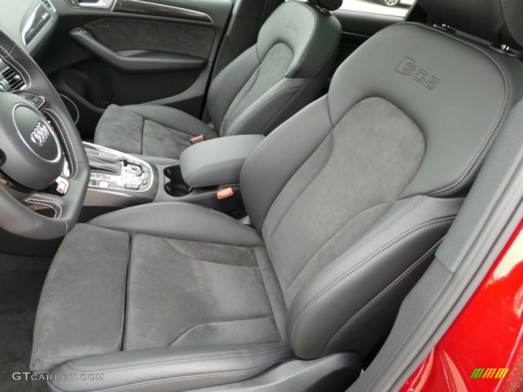 Black Leather/Alcantara Interior 2014 Audi SQ5 Premium plus 3.0 TFSI quattro Photo #91859705