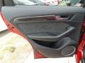 Black Leather/Alcantara 2014 Audi SQ5 Premium plus 3.0 TFSI quattro Door Panel