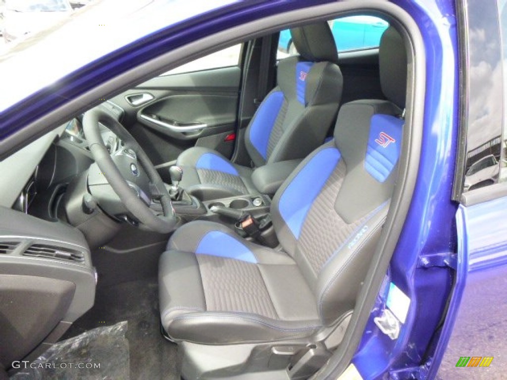 2014 Focus ST Hatchback - Performance Blue / ST Performance Blue/Charcoal Black Recaro Sport Seats photo #10