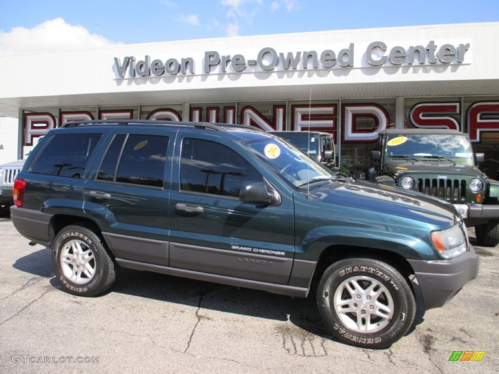 2004 Grand Cherokee Laredo 4x4 - Deep Beryl Green Pearl / Dark Slate Gray photo #1