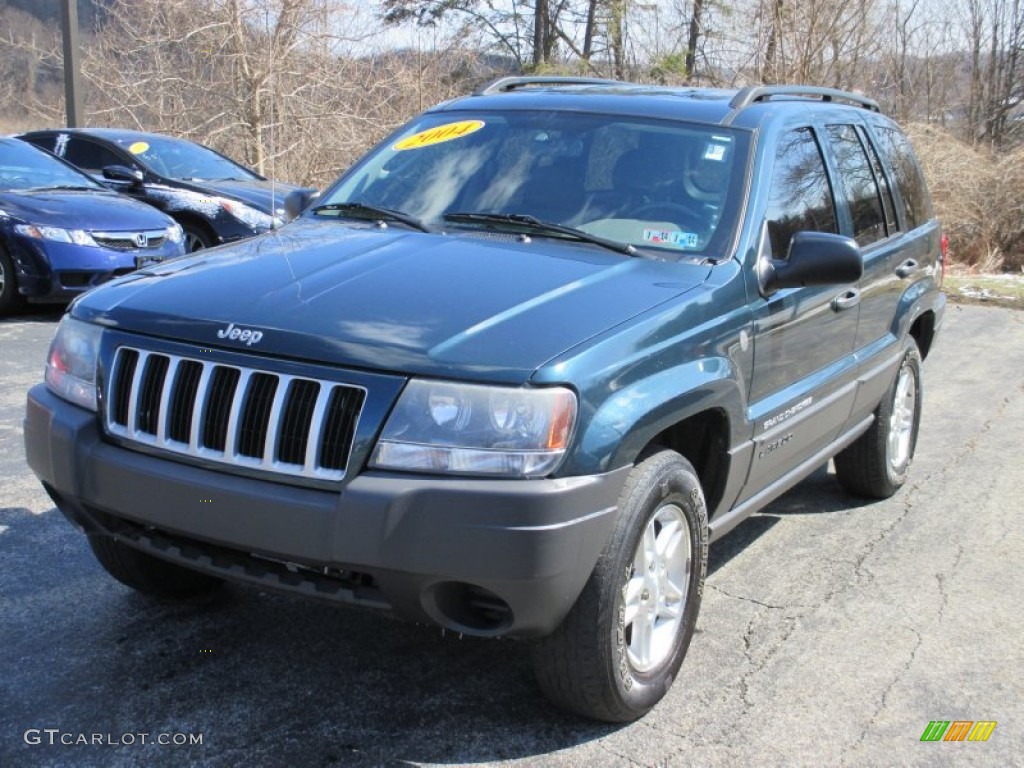 2004 Grand Cherokee Laredo 4x4 - Deep Beryl Green Pearl / Dark Slate Gray photo #4