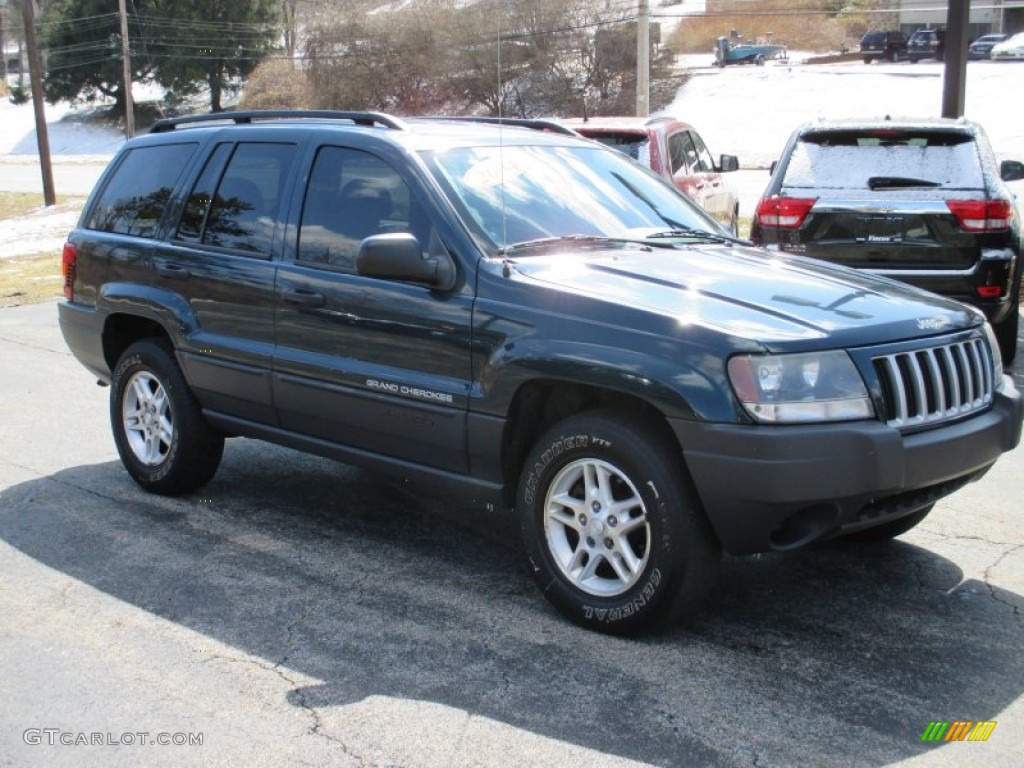 2004 Grand Cherokee Laredo 4x4 - Deep Beryl Green Pearl / Dark Slate Gray photo #14