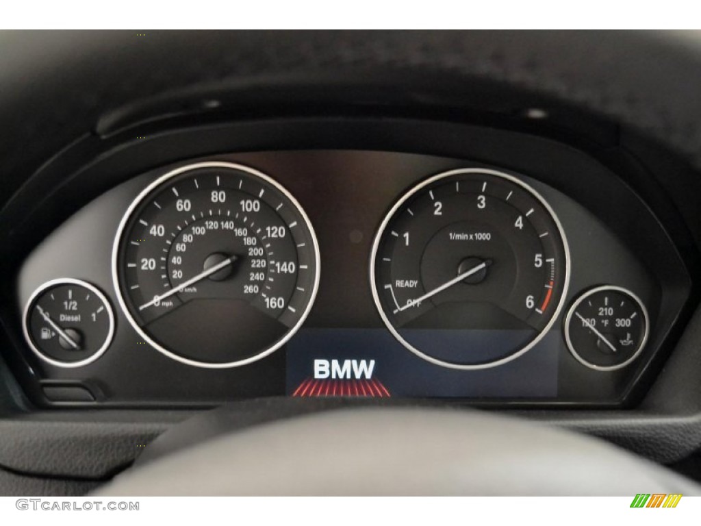 2014 3 Series 328d Sedan - Glacier Silver Metallic / Black photo #9