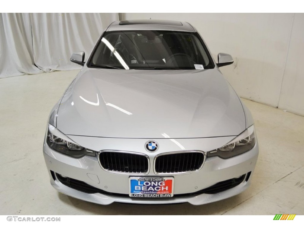 2014 3 Series 328d Sedan - Glacier Silver Metallic / Black photo #4