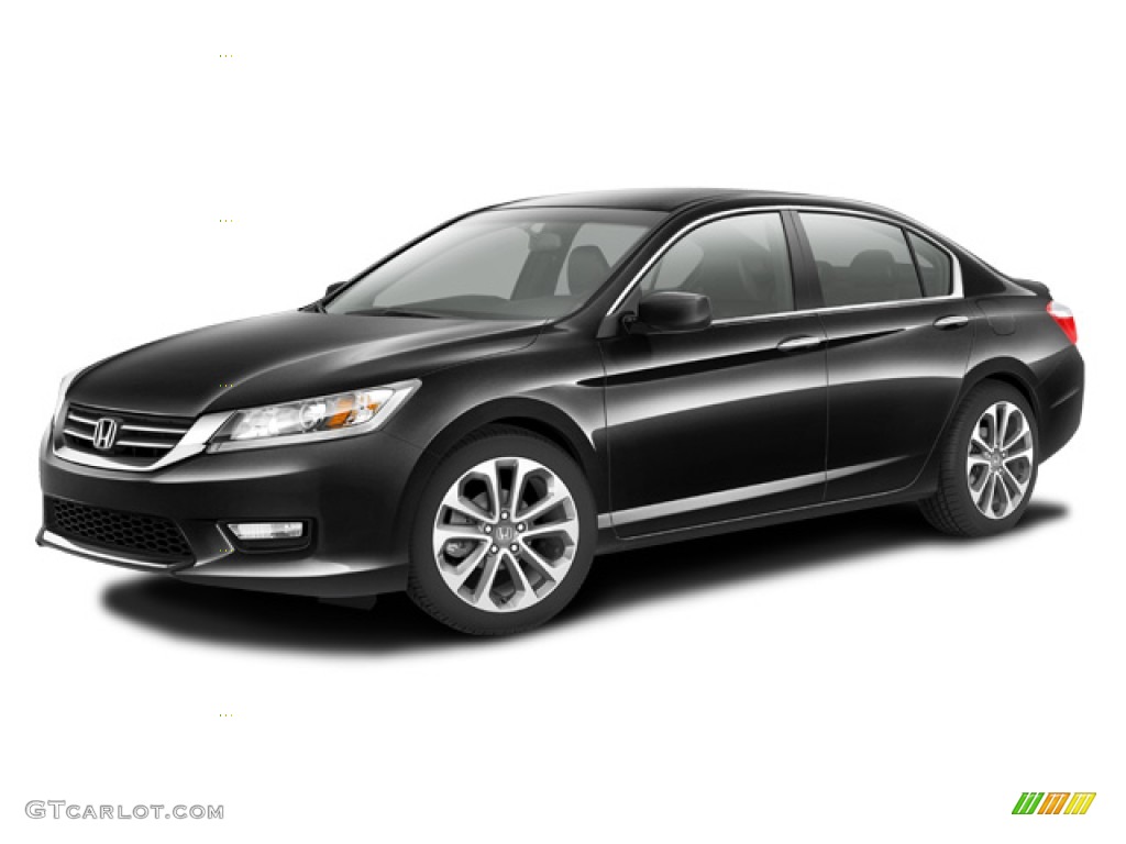 2014 Accord Sport Sedan - Crystal Black Pearl / Black photo #20