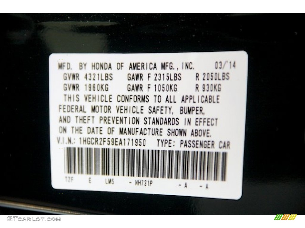 2014 Accord Sport Sedan - Crystal Black Pearl / Black photo #21