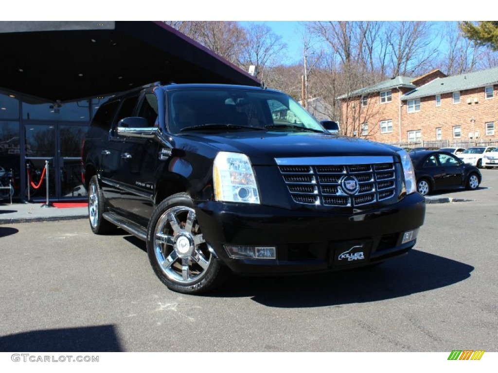 2007 Escalade ESV AWD - Black Raven / Ebony/Ebony photo #1