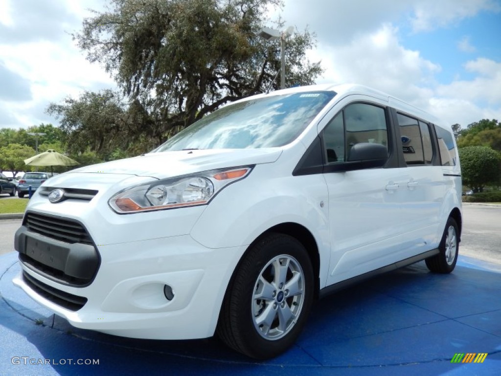Frozen White 2014 Ford Transit Connect XLT Wagon Exterior Photo #91870511