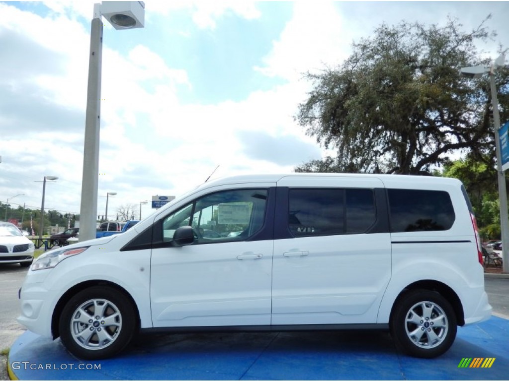 Frozen White 2014 Ford Transit Connect XLT Wagon Exterior Photo #91870529