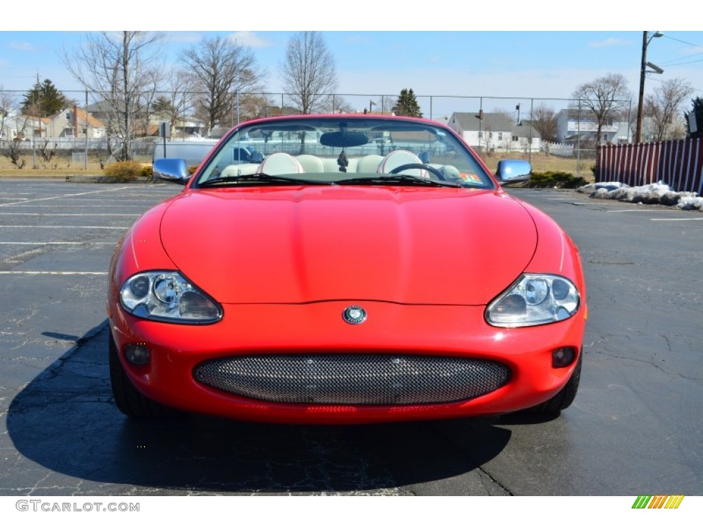 1999 XK XK8 Convertible - Phoenix Red / Ivory photo #2