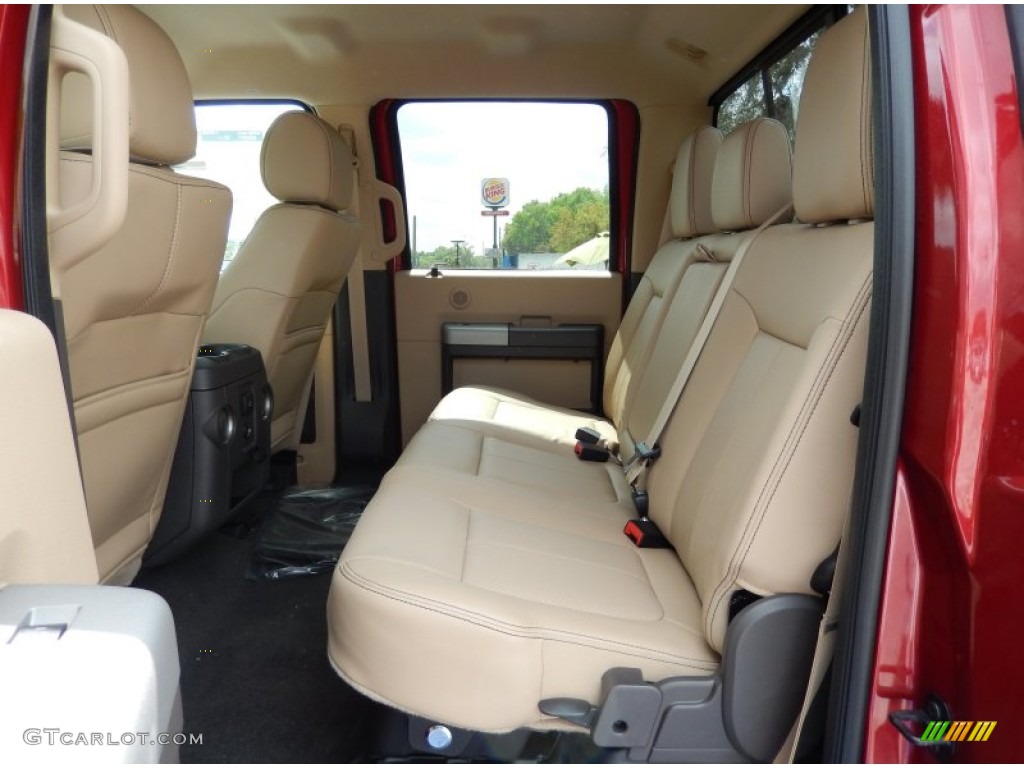 2014 Ford F350 Super Duty Lariat Crew Cab 4x4 Rear Seat Photo #91871516