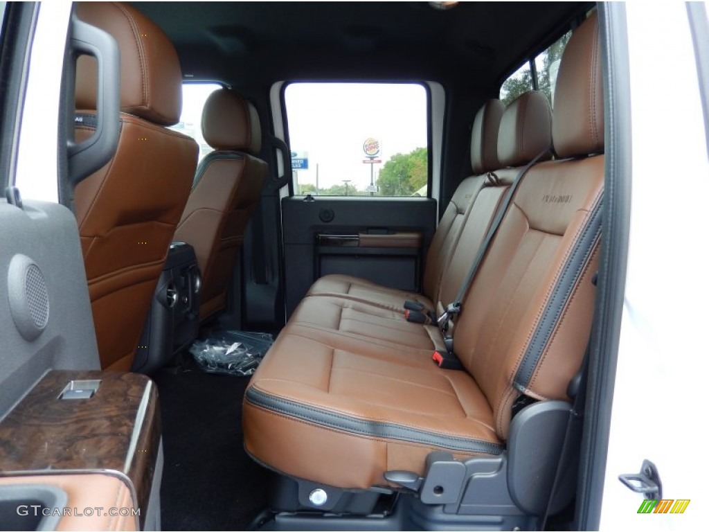 Platinum Pecan Leather Interior 2014 Ford F250 Super Duty Platinum Crew Cab 4x4 Photo #91871807
