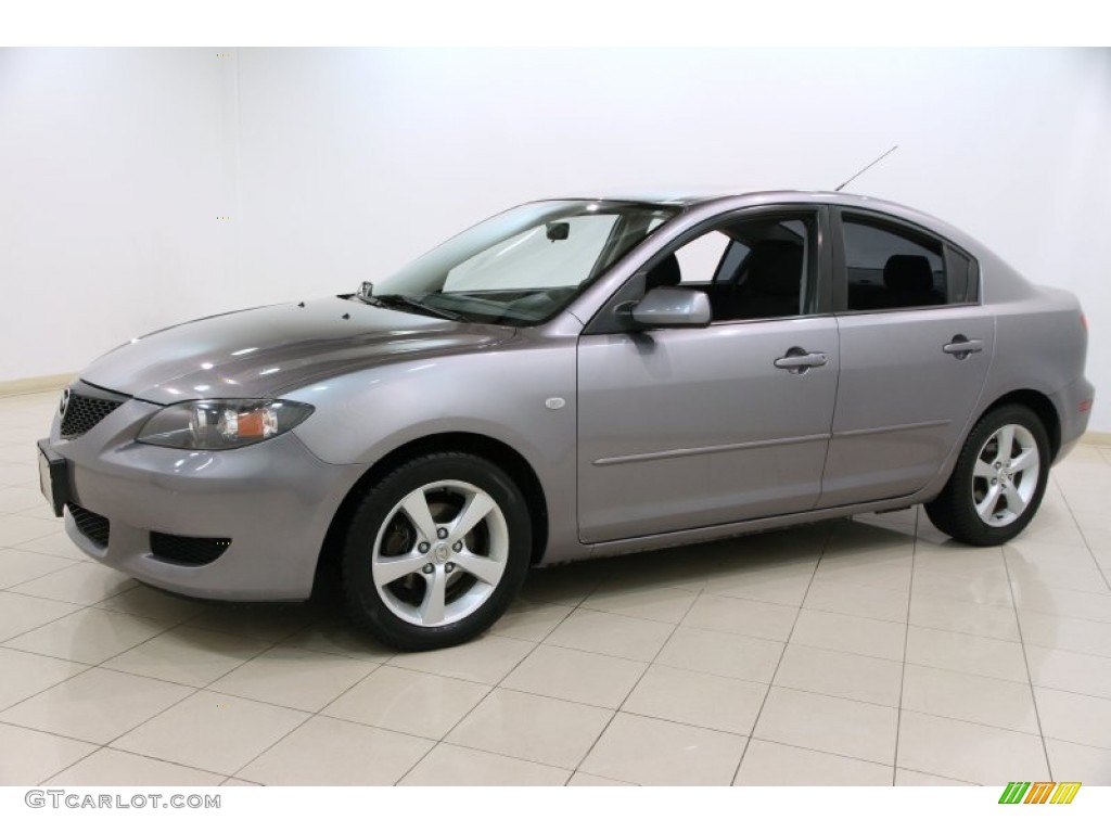 2006 MAZDA3 i Sedan - Titanium Gray Metallic / Black photo #3