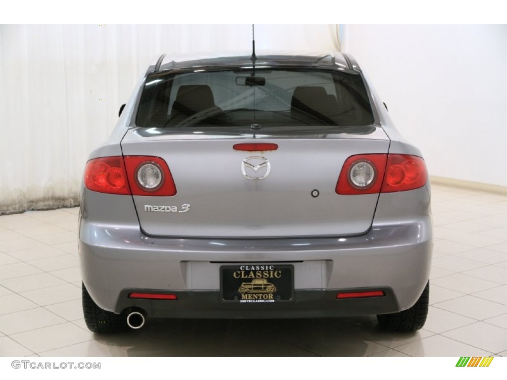 2006 MAZDA3 i Sedan - Titanium Gray Metallic / Black photo #13