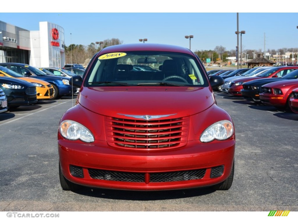 2008 PT Cruiser LX - Inferno Red Crystal Pearl / Pastel Slate Gray photo #7