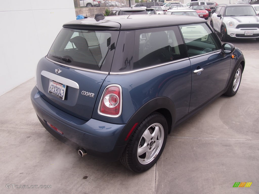 2011 Cooper Hardtop - Horizon Blue Metallic / Carbon Black photo #4