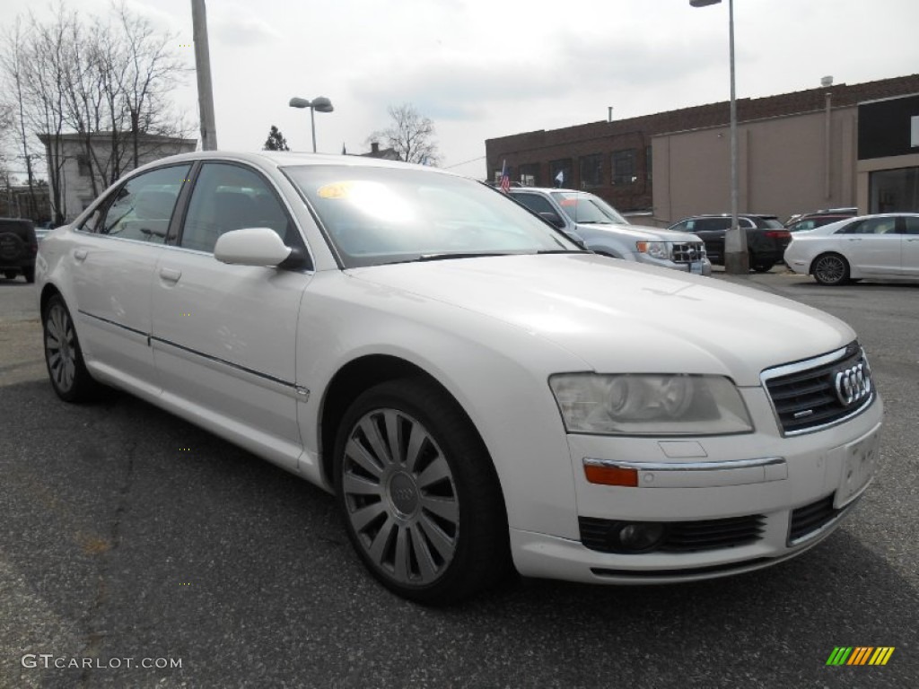 2004 A8 L 4.2 quattro - Arctic White / Beige photo #1