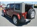 2010 Red Rock Crystal Pearl Jeep Wrangler Unlimited Sahara  photo #4