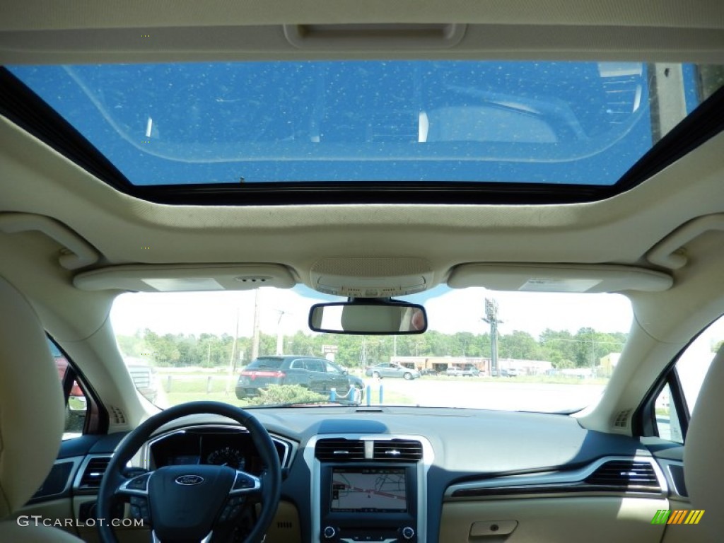 2014 Fusion Hybrid SE - Ruby Red / Dune photo #9
