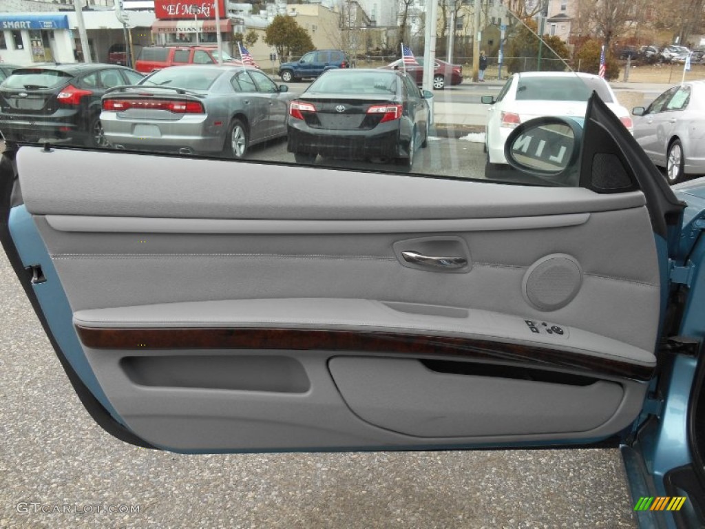 2008 BMW 3 Series 328i Coupe Gray Door Panel Photo #91875008