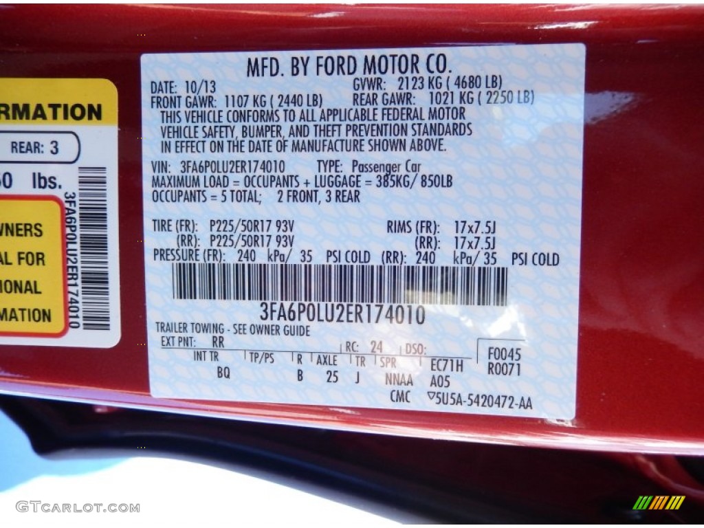 2014 Fusion Hybrid SE - Ruby Red / Dune photo #14