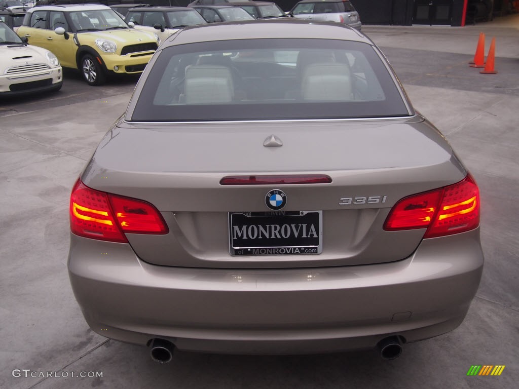 2011 3 Series 335i Convertible - Platinum Bronze Metallic / Oyster/Black Dakota Leather photo #7