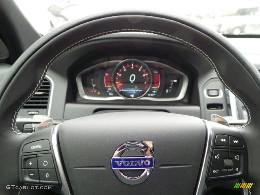 2015 Volvo XC60 T6 AWD R-Design R-Design Off Black Steering Wheel Photo #91876887