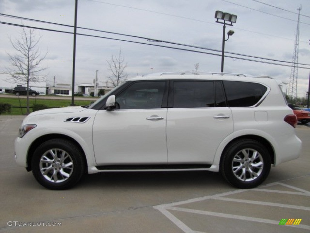 2013 QX 56 - Moonlight White / Graphite photo #7