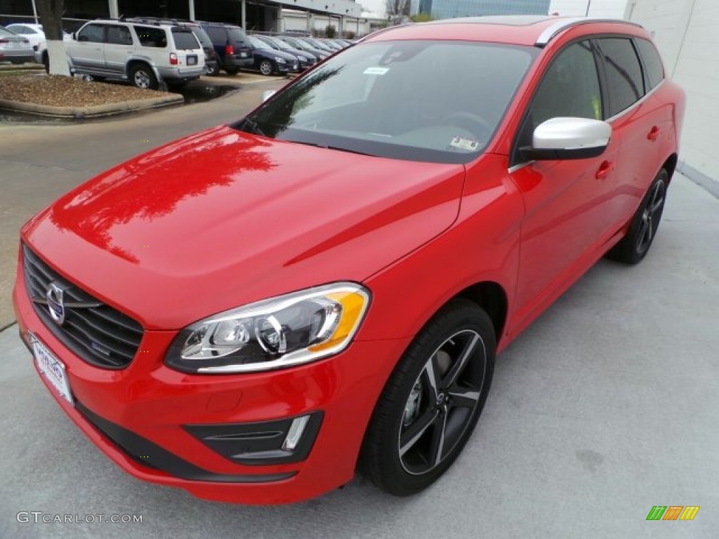 2015 XC60 T6 AWD R-Design - R-Design Passion Red / R-Design Off Black photo #3