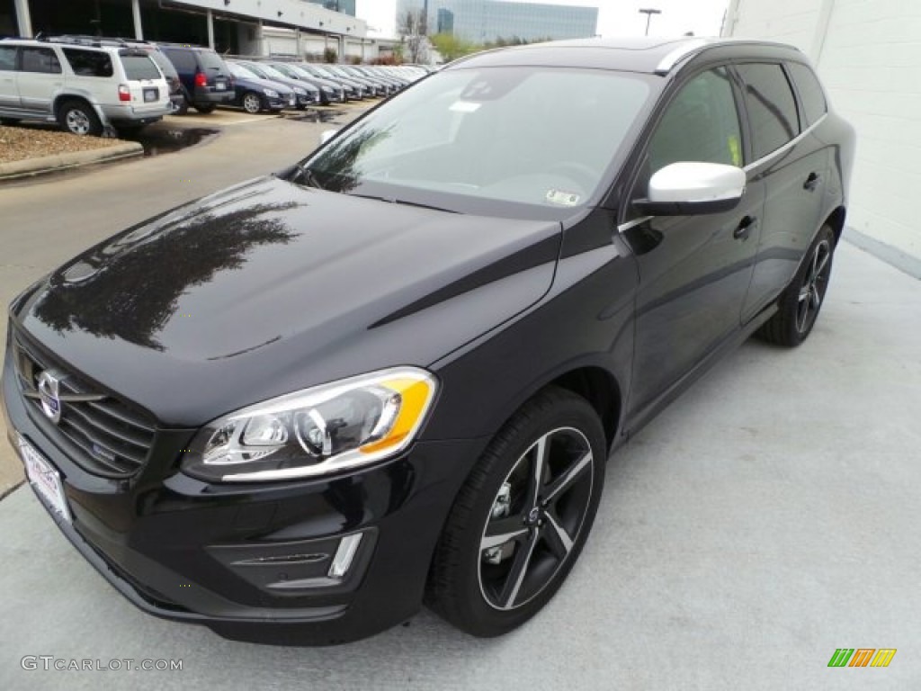 Black Sapphire Metallic 2015 Volvo XC60 T6 AWD R-Design Exterior Photo #91877918