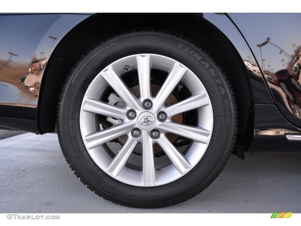 2014 Camry XLE V6 - Attitude Black Metallic / Ivory photo #10