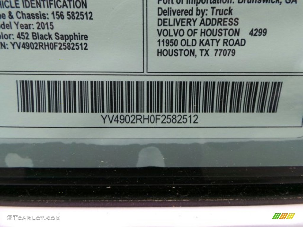 2015 Volvo XC60 T6 AWD R-Design Window Sticker Photo #91878581