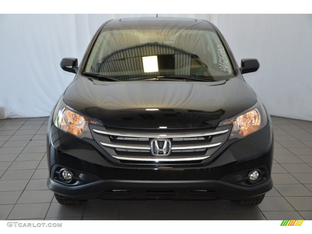 2014 CR-V EX - Crystal Black Pearl / Black photo #2
