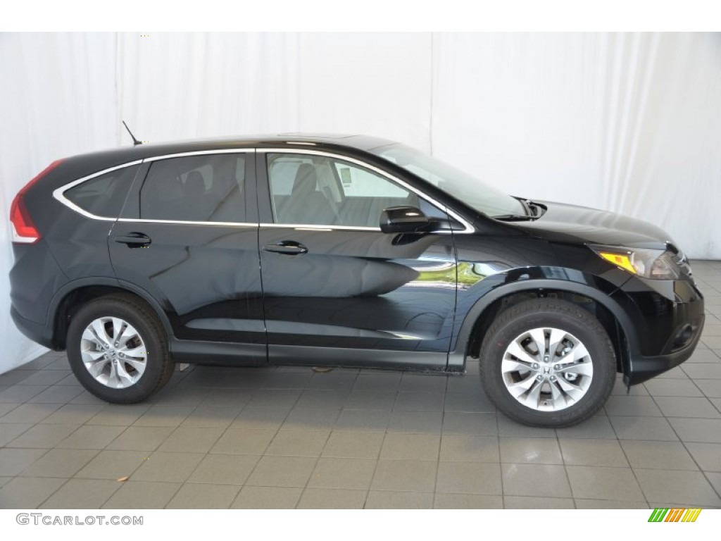 2014 CR-V EX - Crystal Black Pearl / Black photo #5