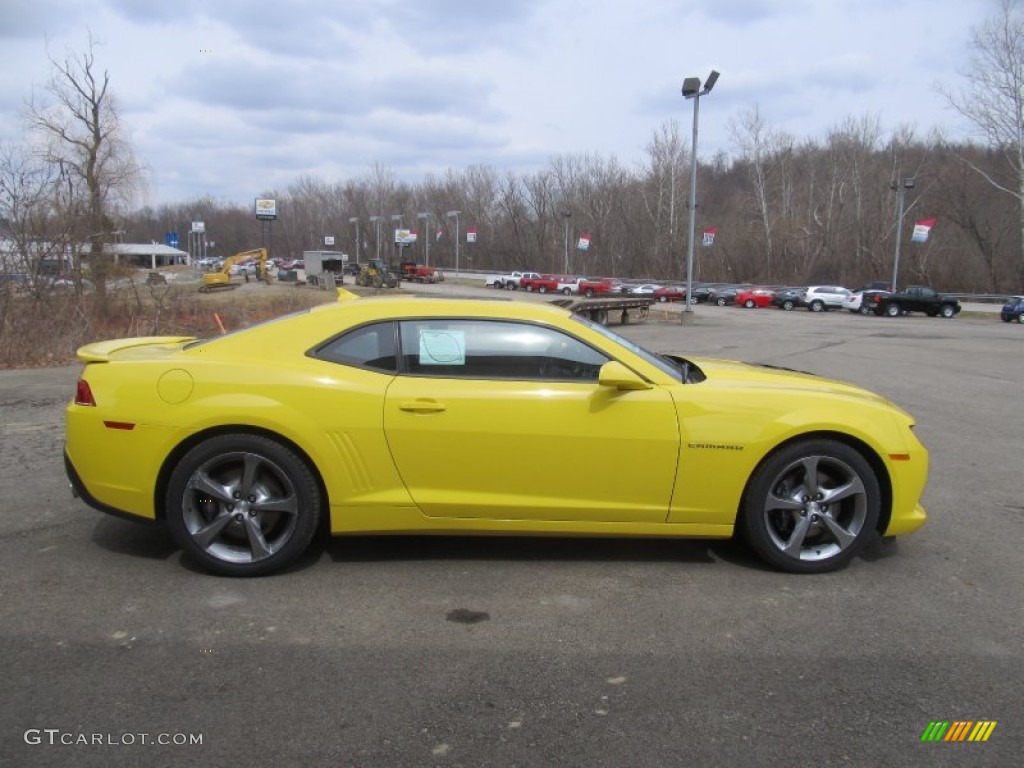 Bright Yellow 2014 Chevrolet Camaro SS/RS Coupe Exterior Photo #91878788