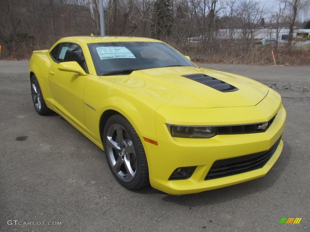 Bright Yellow 2014 Chevrolet Camaro SS/RS Coupe Exterior Photo #91878812