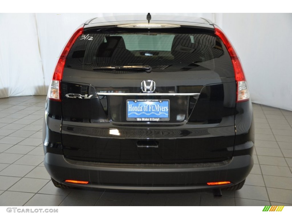 2014 CR-V EX - Crystal Black Pearl / Black photo #7