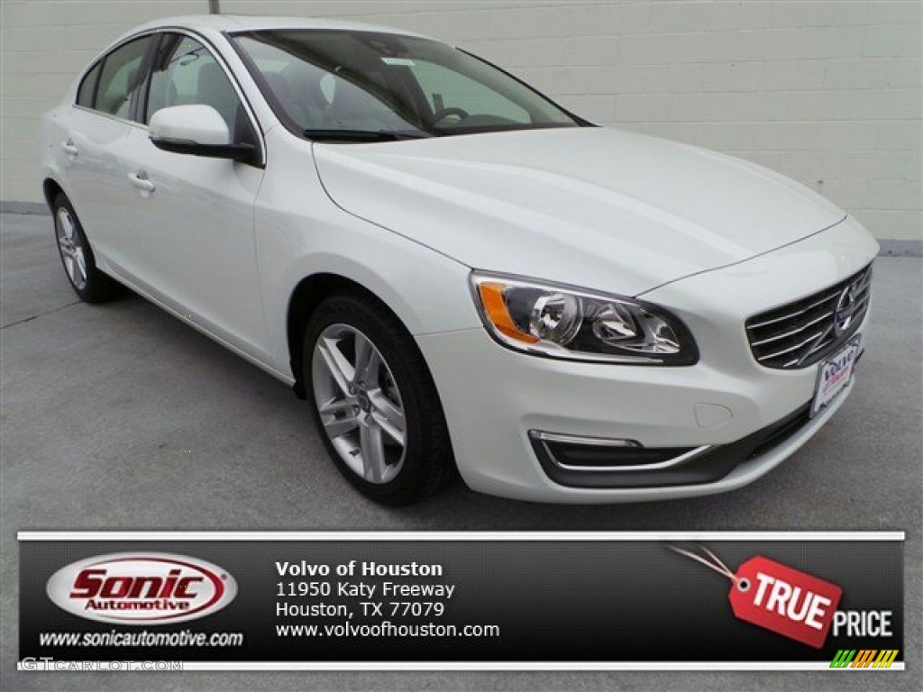 2015 S60 T5 Drive-E - Crystal White Pearl / Soft Beige photo #1