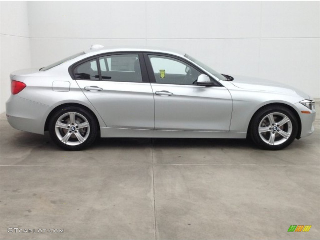 2014 3 Series 328i Sedan - Glacier Silver Metallic / Black photo #2